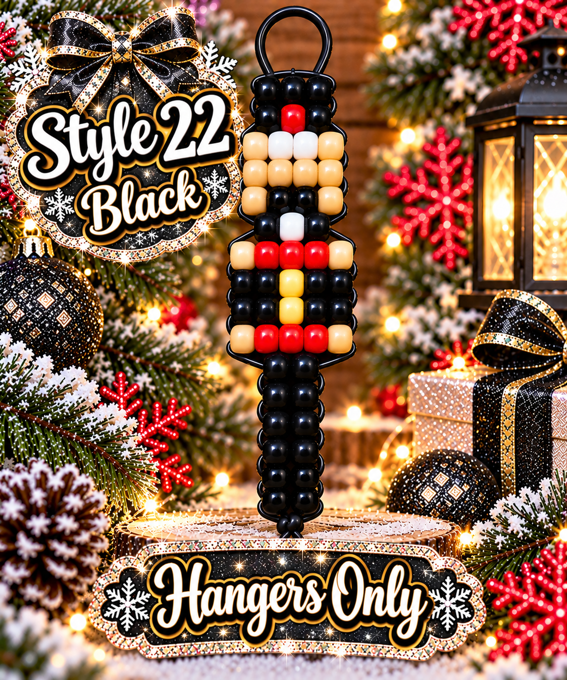 Handmade Christmas Pony Bead Keychains/ Hangers  – Pick Your Style