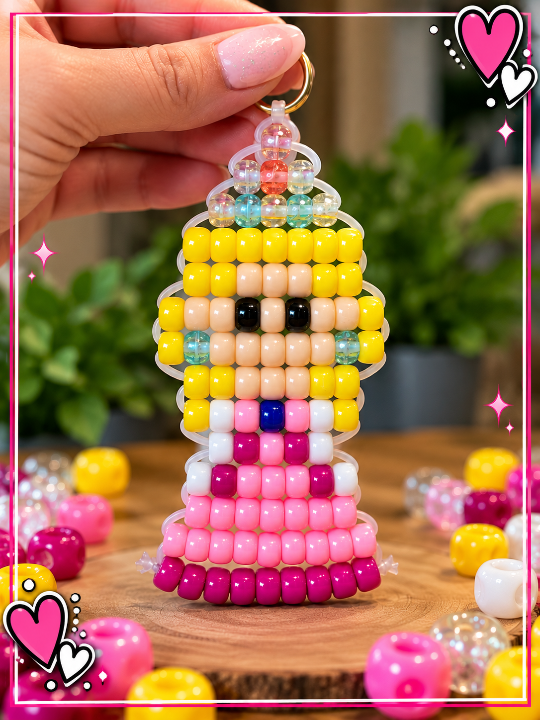 Handmade Pony Bead Keychain – Choose Your Keychain