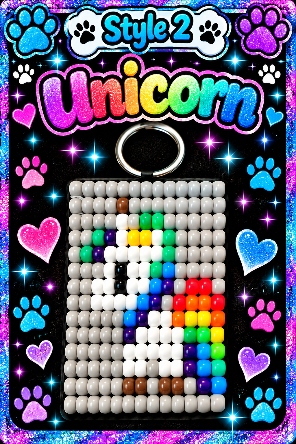 Handmade Pony Bead Animal & Critter Keychains – Choose Your Design