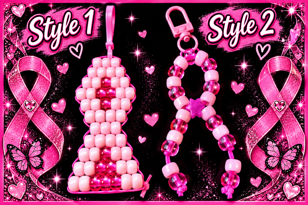 Breast Cancer Awareness Keychains – Choose Your Style