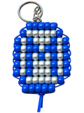Woven Pony Bead Letter Keychain – Custom Initial & Colors