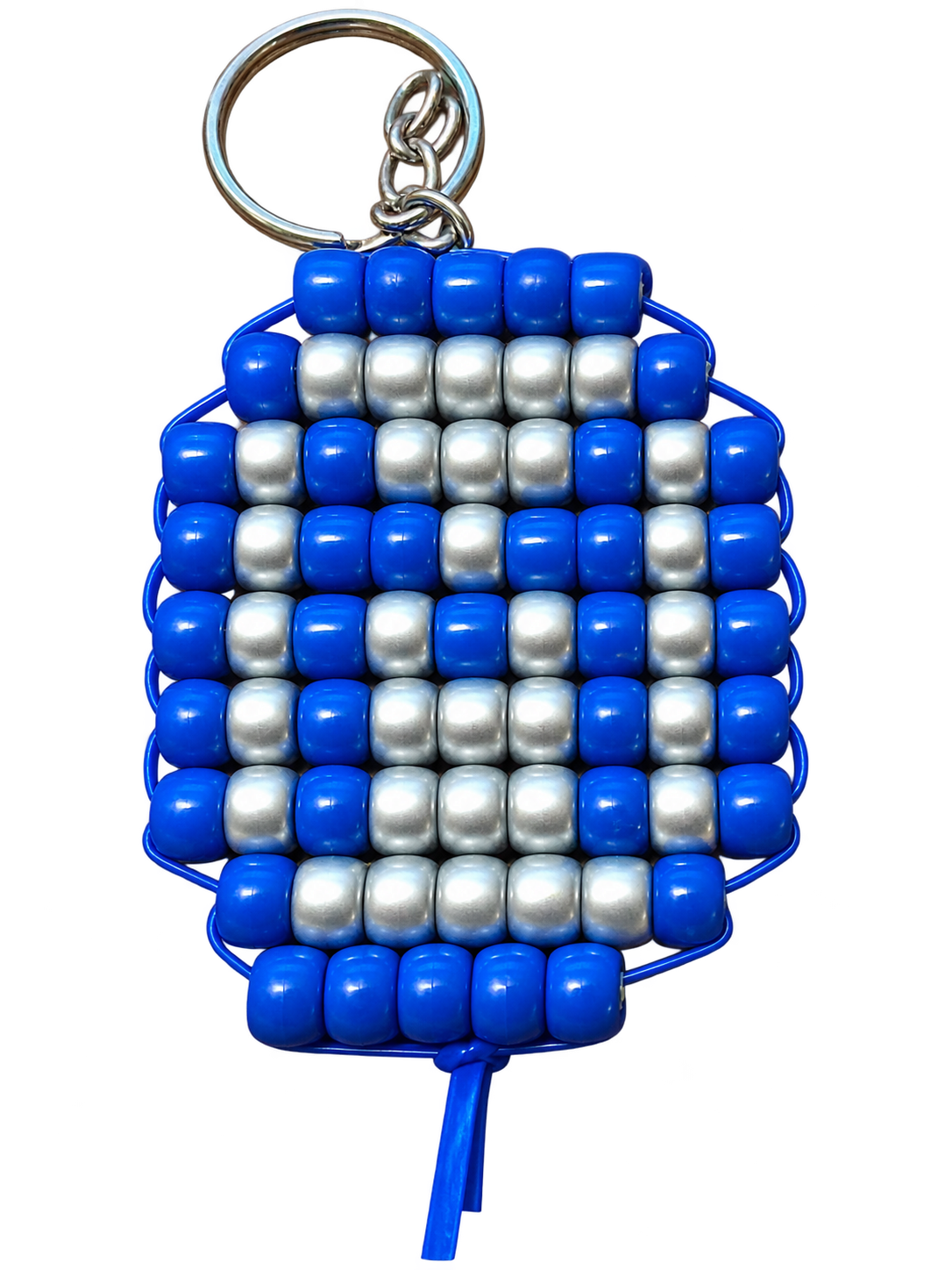 Woven Pony Bead Letter Keychain – Custom Initial & Colors