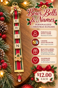 Bows, Bells & Names – Personalized Christmas Hangers