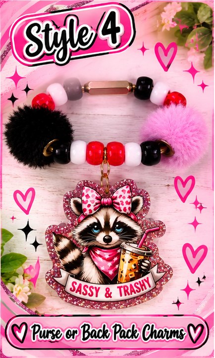 Handmade Purse or Back Pack Charms – Pick Your Style
