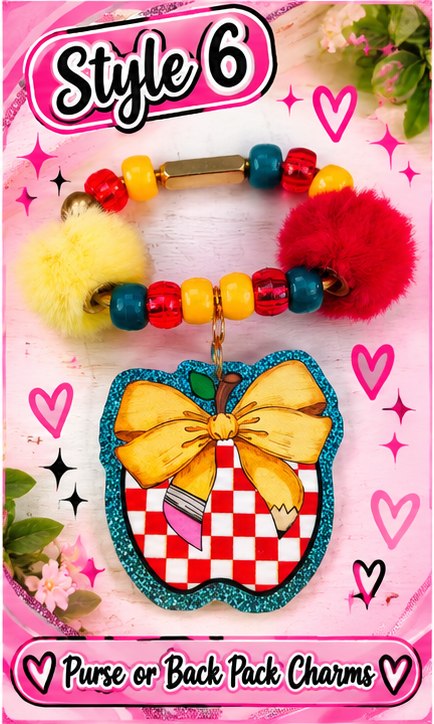 Handmade Purse or Back Pack Charms – Pick Your Style