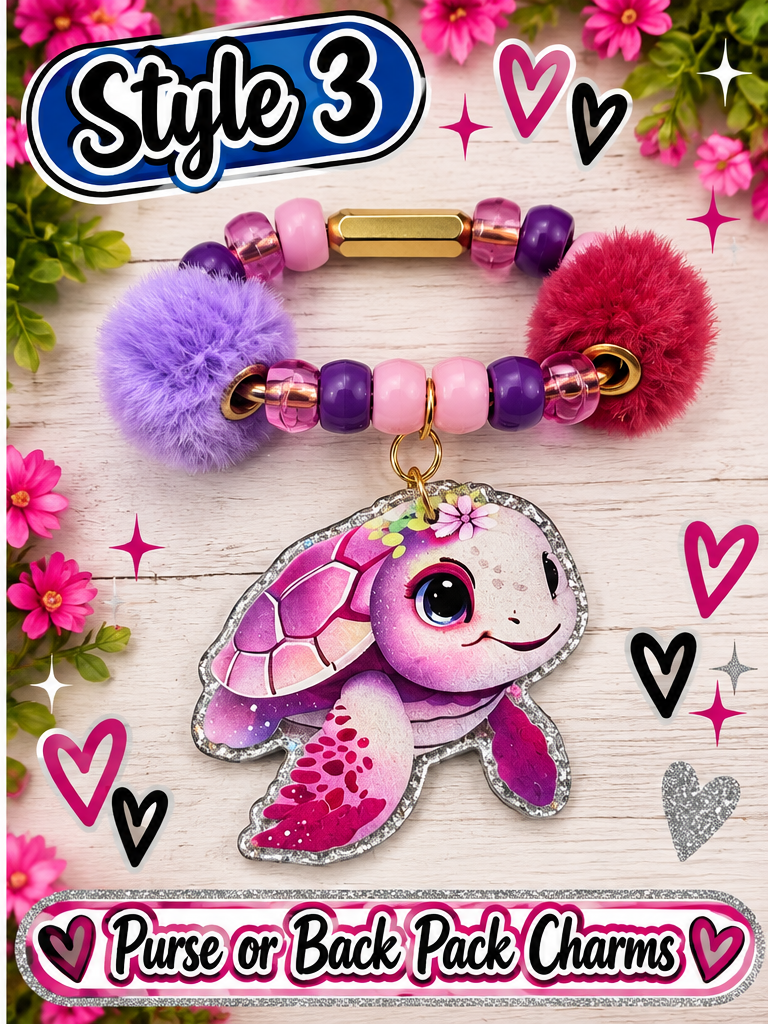 Handmade Purse or Back Pack Charms – Pick Your Style