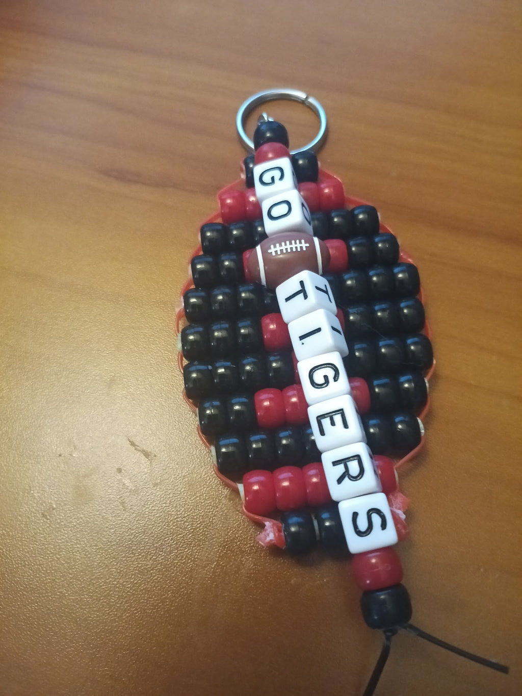 Handmade Sport Pony Bead Keychain – Custom Name or Team